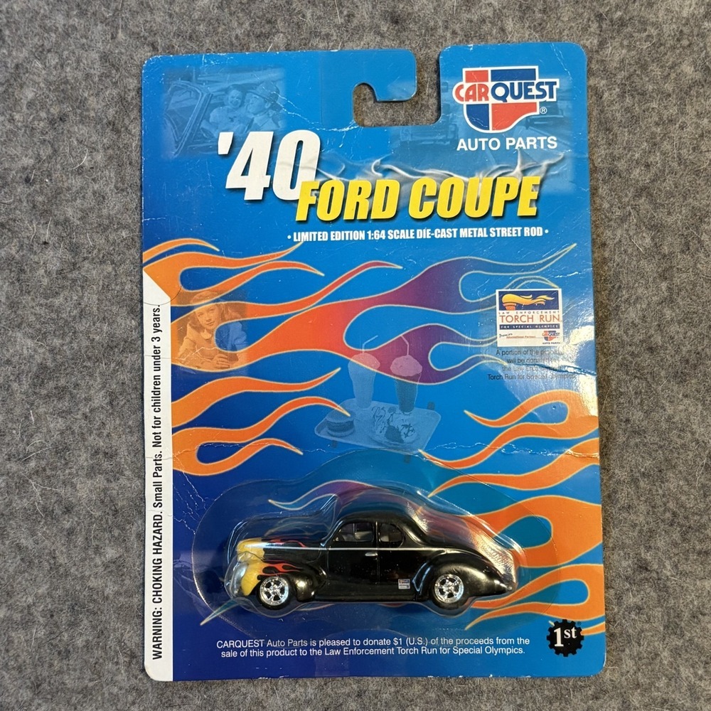 2003 Car Quest Limited Edition '40 Ford Coupe Black Die-cast 1:64 Sealed New HW3